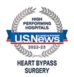U.S. News & World Report High Performing Hospital: Heart bypass surgery